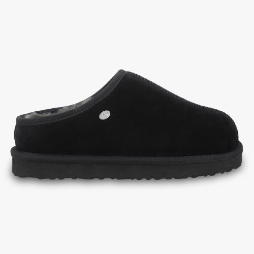 Mens Louis Sheepskin Slipper Black Extra Image 3